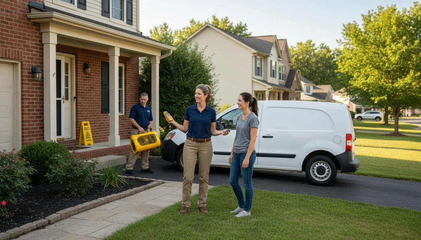 Residential water damage restoration in Crucible, PA